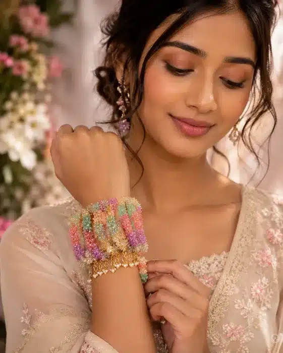 Women's Crystal Beaded Bracelet Set