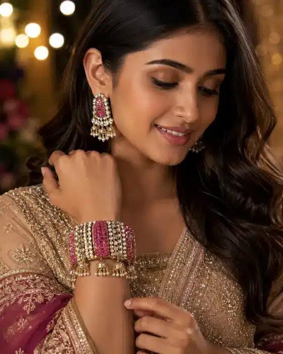 Bridal Kundan Bangles Set
